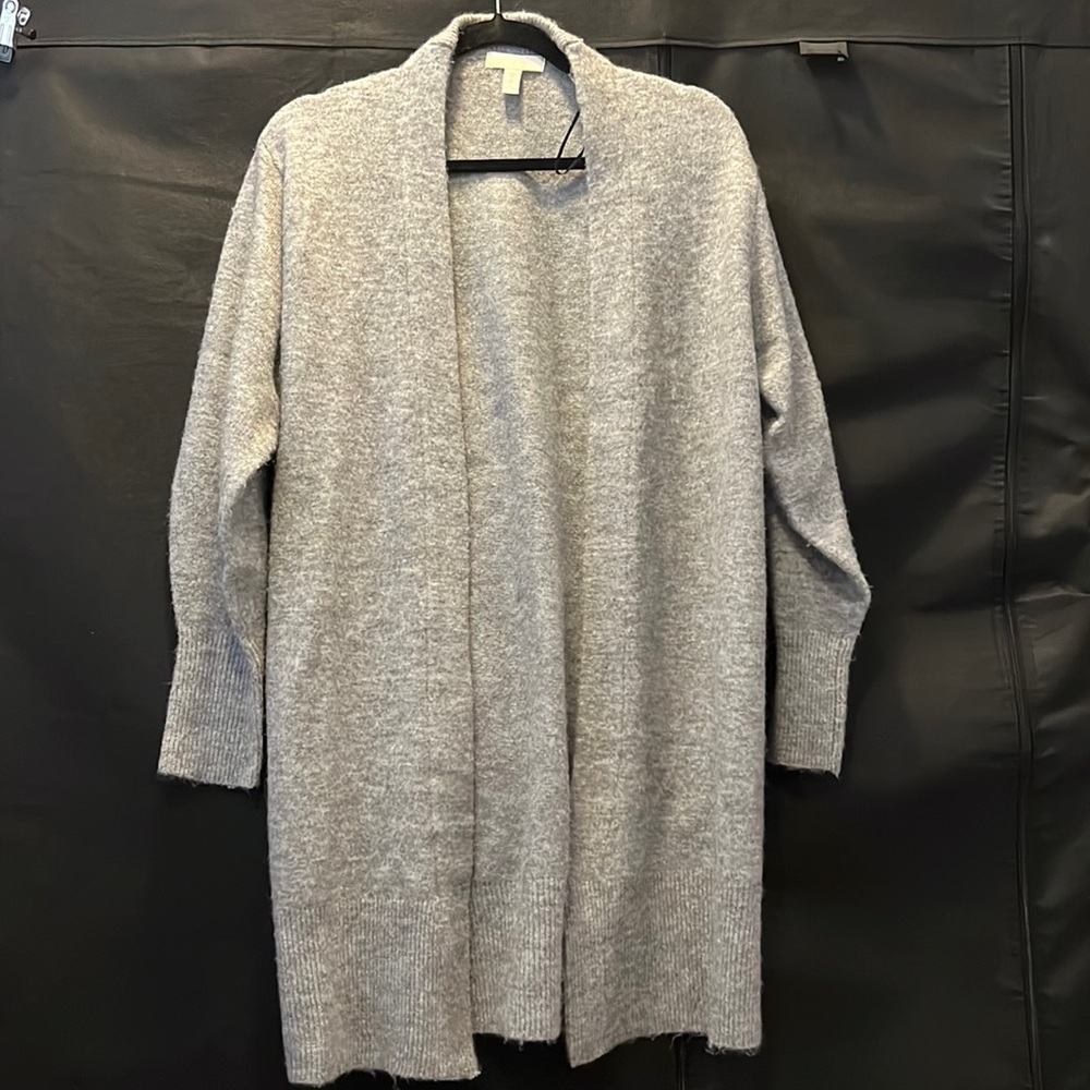 H&M long lined cardigan - light gray
